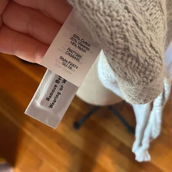 MADEWELL | light grey sleeveless knit sweater M NWT $75 - Picture 6 of 6